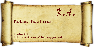Kokas Adelina névjegykártya
